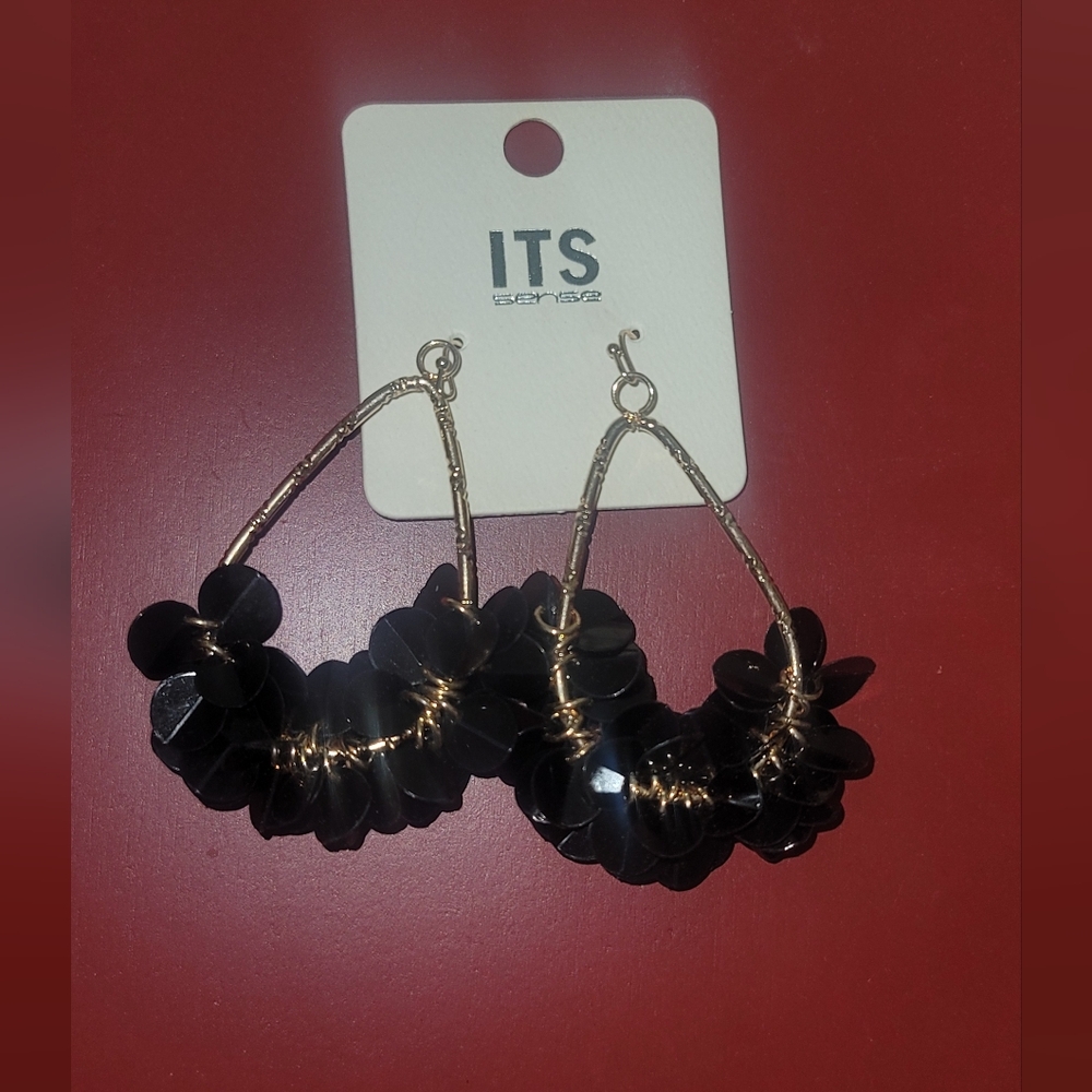 Black and Gold Earrings